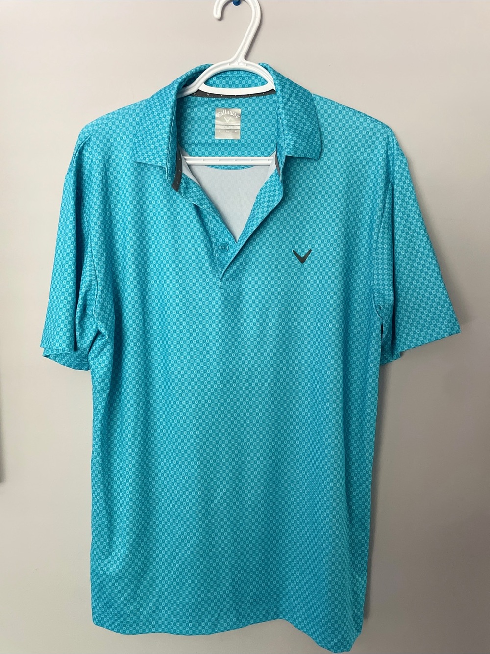 Men's Callaway Opti-Dri Teal Short-Sleeve Polo Shirt